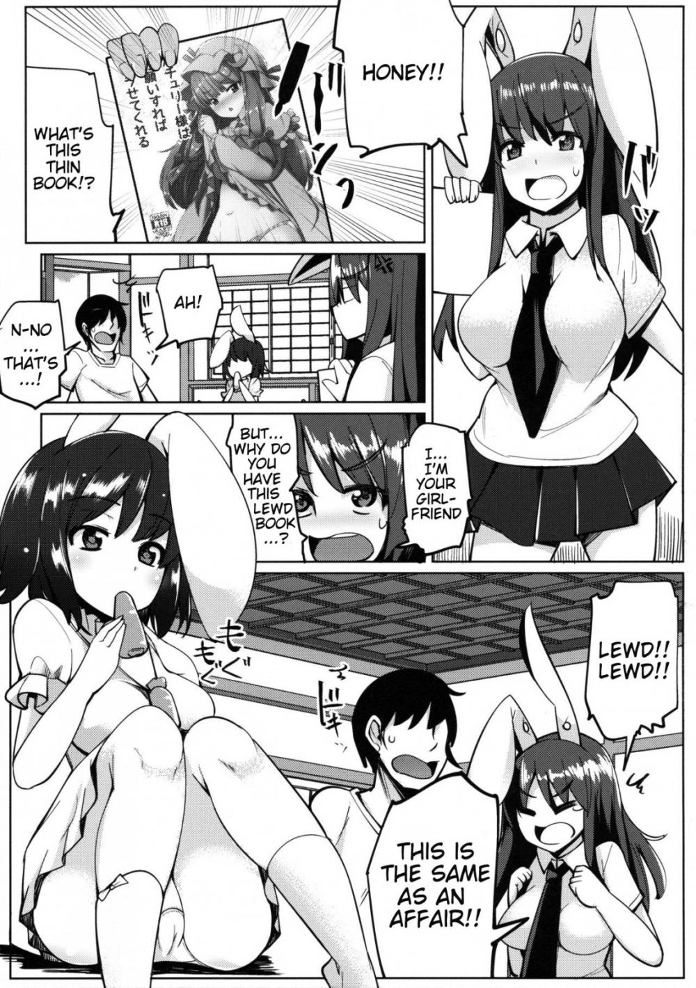 Hentai Manga Comic-Uwaki Shite Tewi-chan to Sex Shita-Read-3